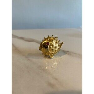 Vintage Sphinx Blowfish Puffer Fish Brooch